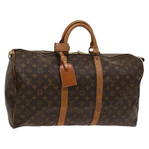 LOUIS VUITTON Monogram Keepall 50 Boston Bag M41426 LV Auth gh110